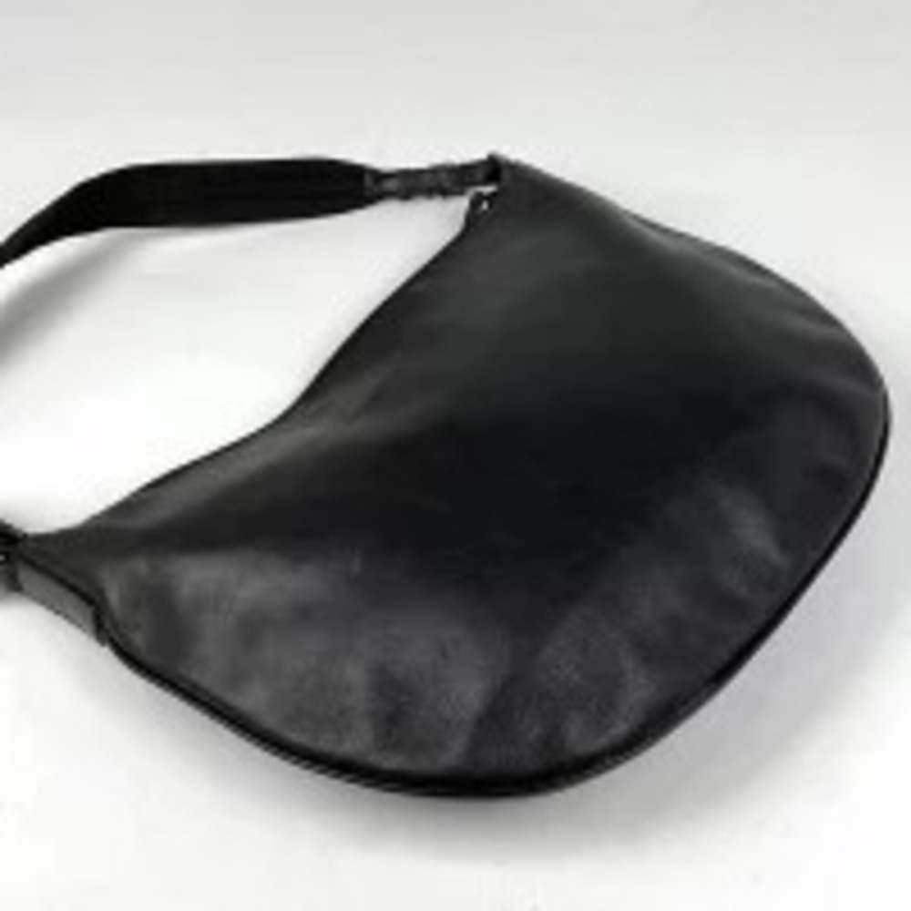 Gucci handbag shoulder Hobo leather black bag Black